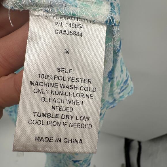 Sadie & Sage The Flask & Feel Sheer Kimono Tie Wrap Top // M - Picture 11 of 13